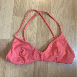 RVCA coral bikini top
